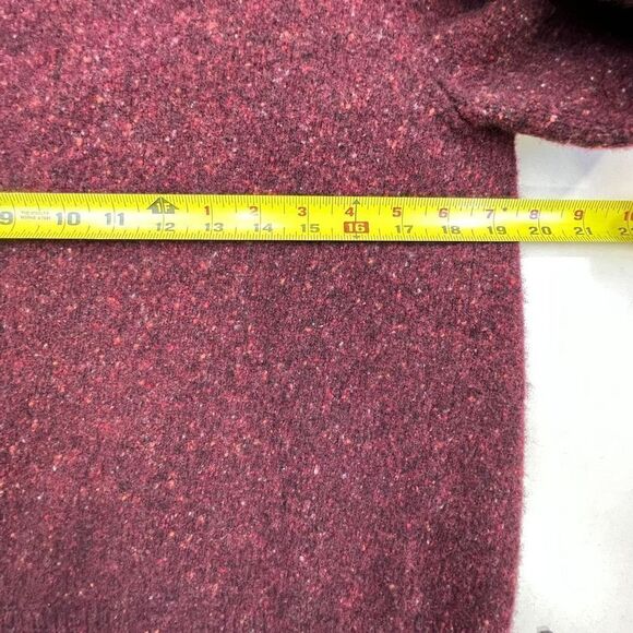 Brooks Brothers Sweater Merino Wool Women's Medium Crewneck Pullover Burgundy - Picture 10 of 10